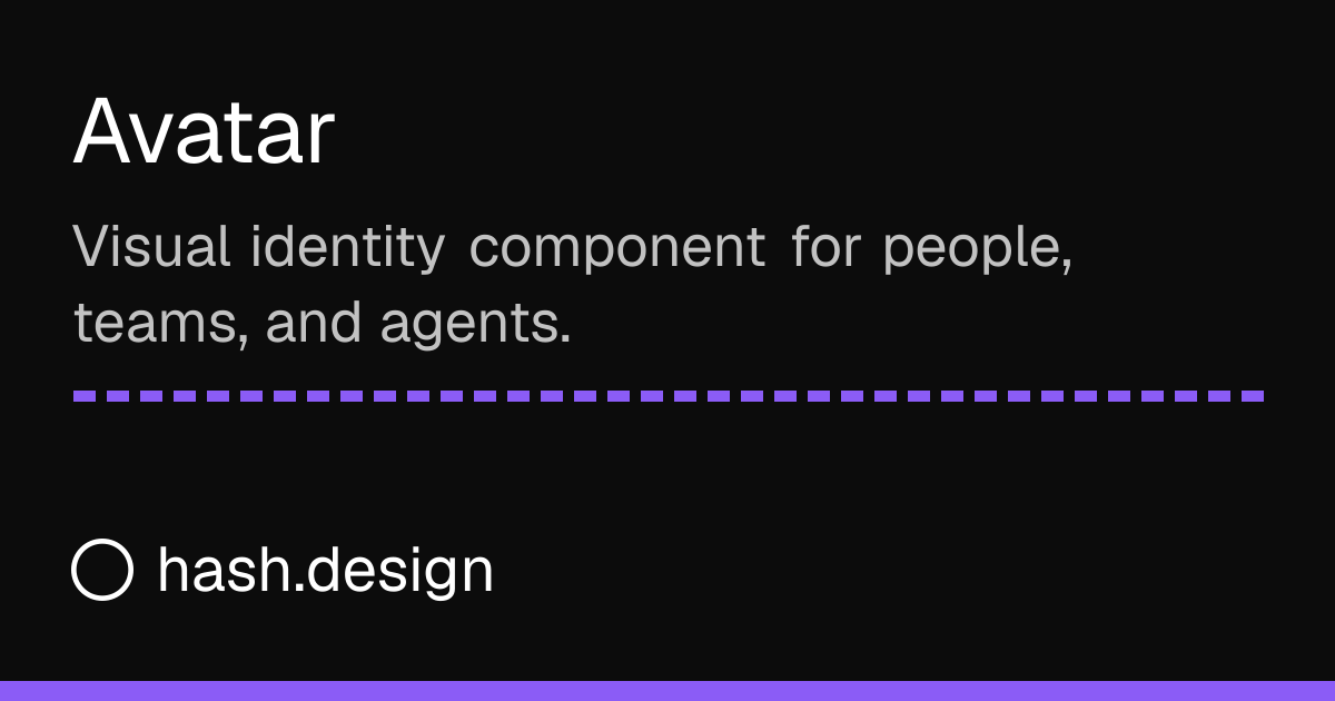 Avatar | HASH Design